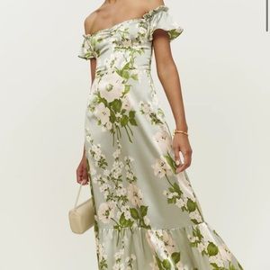 REFORMATION Sianna Silk Midi Dress